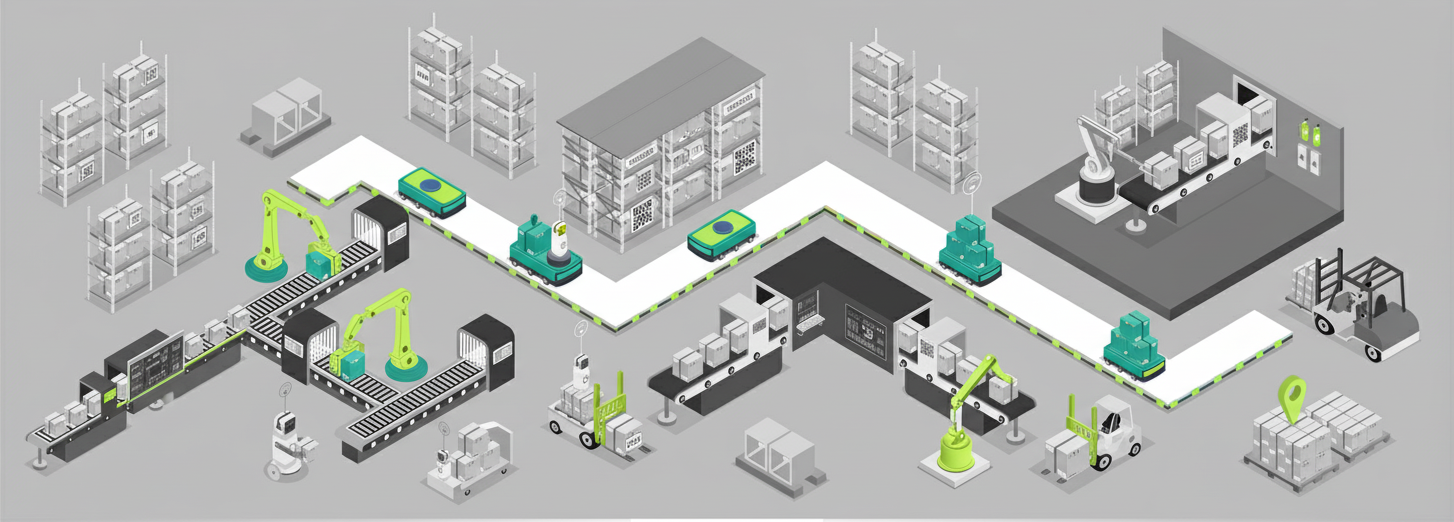 Manufacturing and Warehouse Illustration